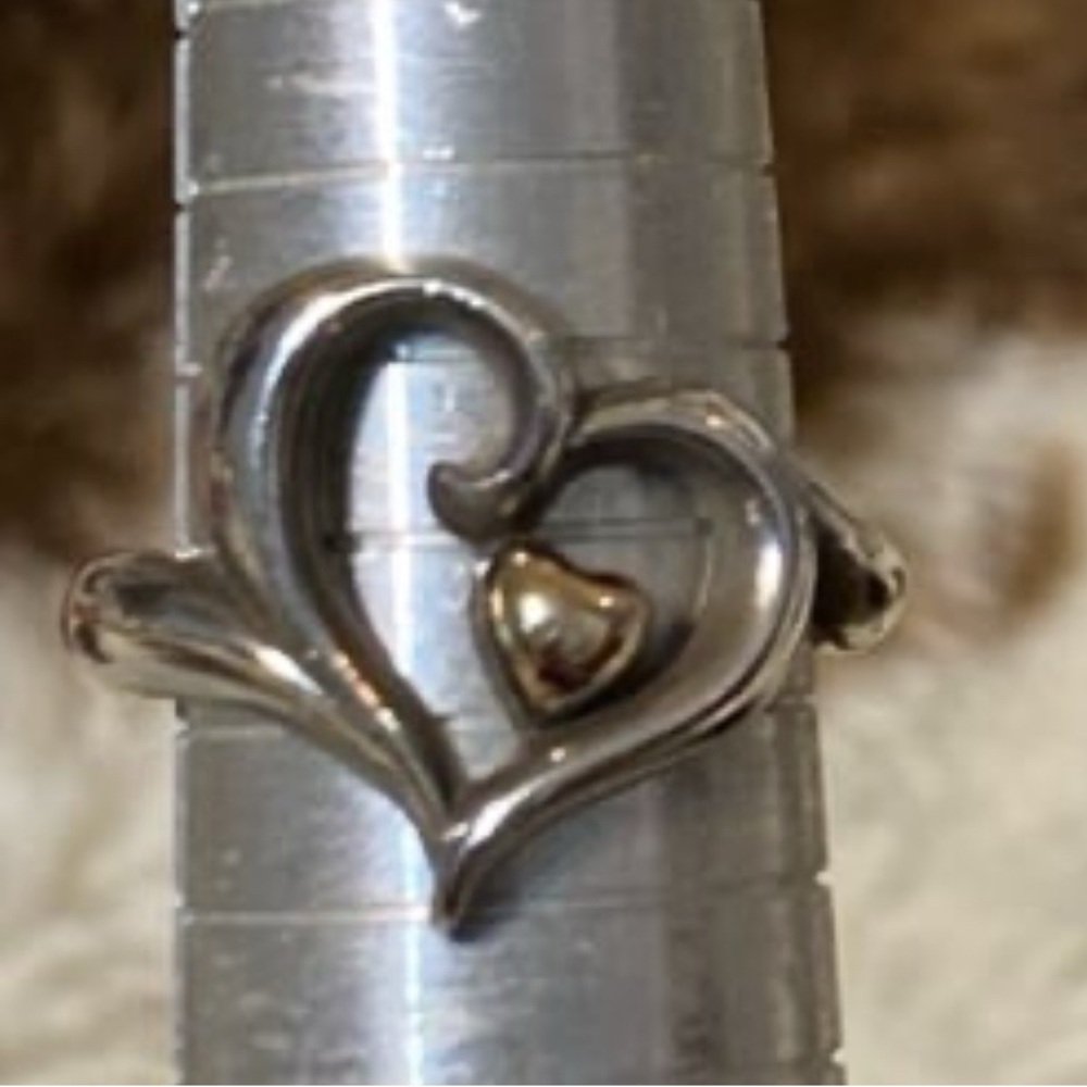 James Avery Joy of my Heart Ring with Gold Detail